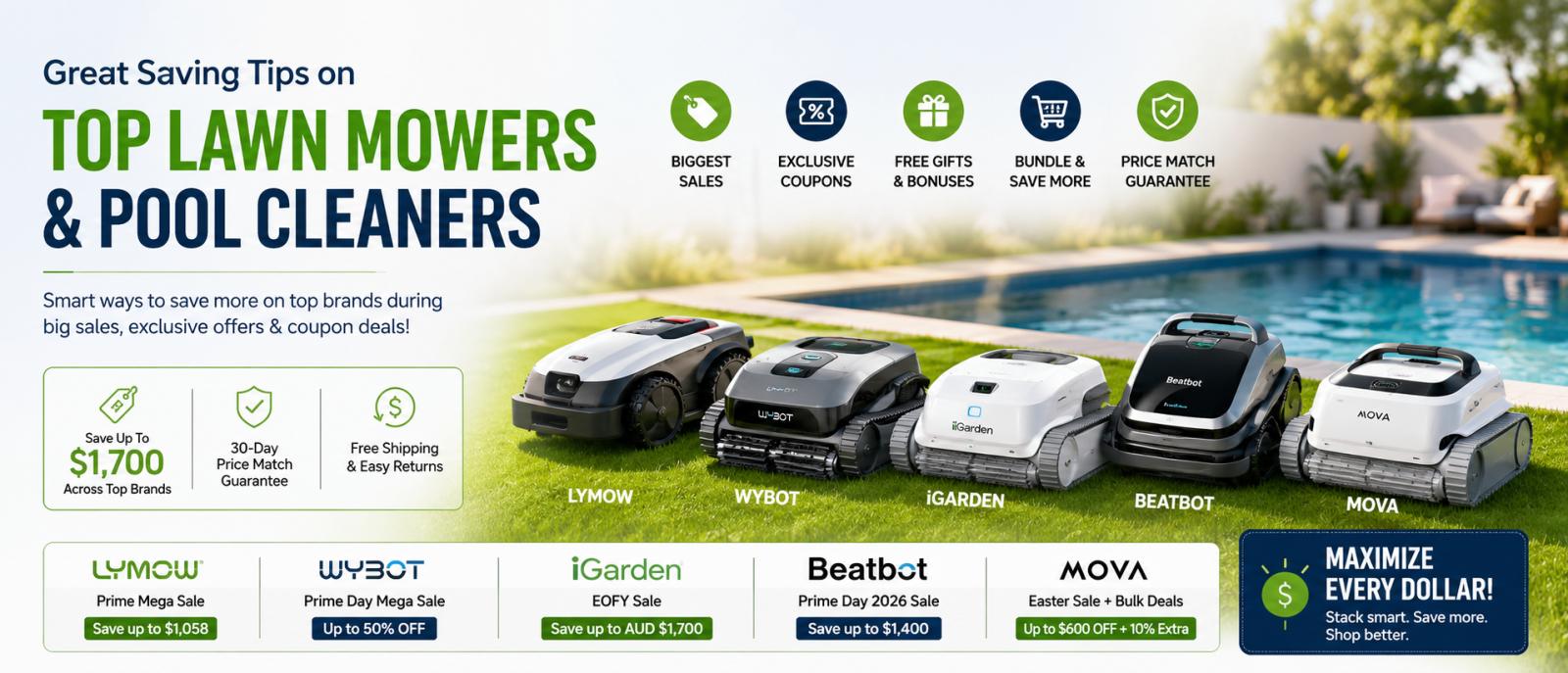 Great Saving Tips on Top Lawn Mowers and Pool Cleaners