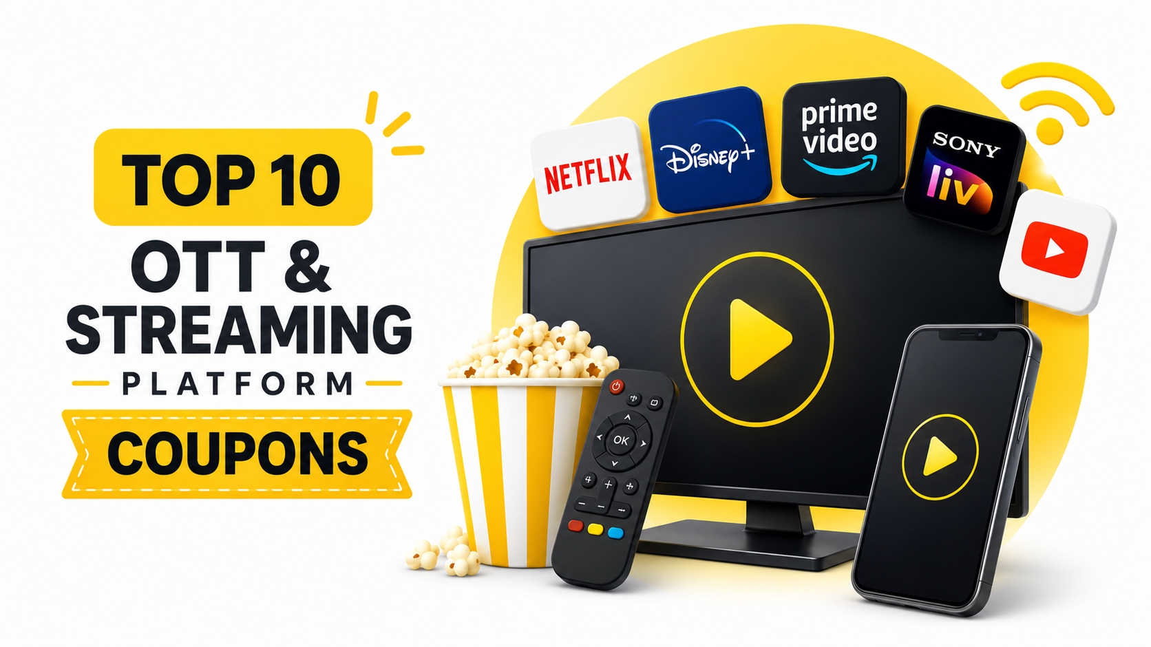 Top 10 OTT & Streaming Platform Coupons